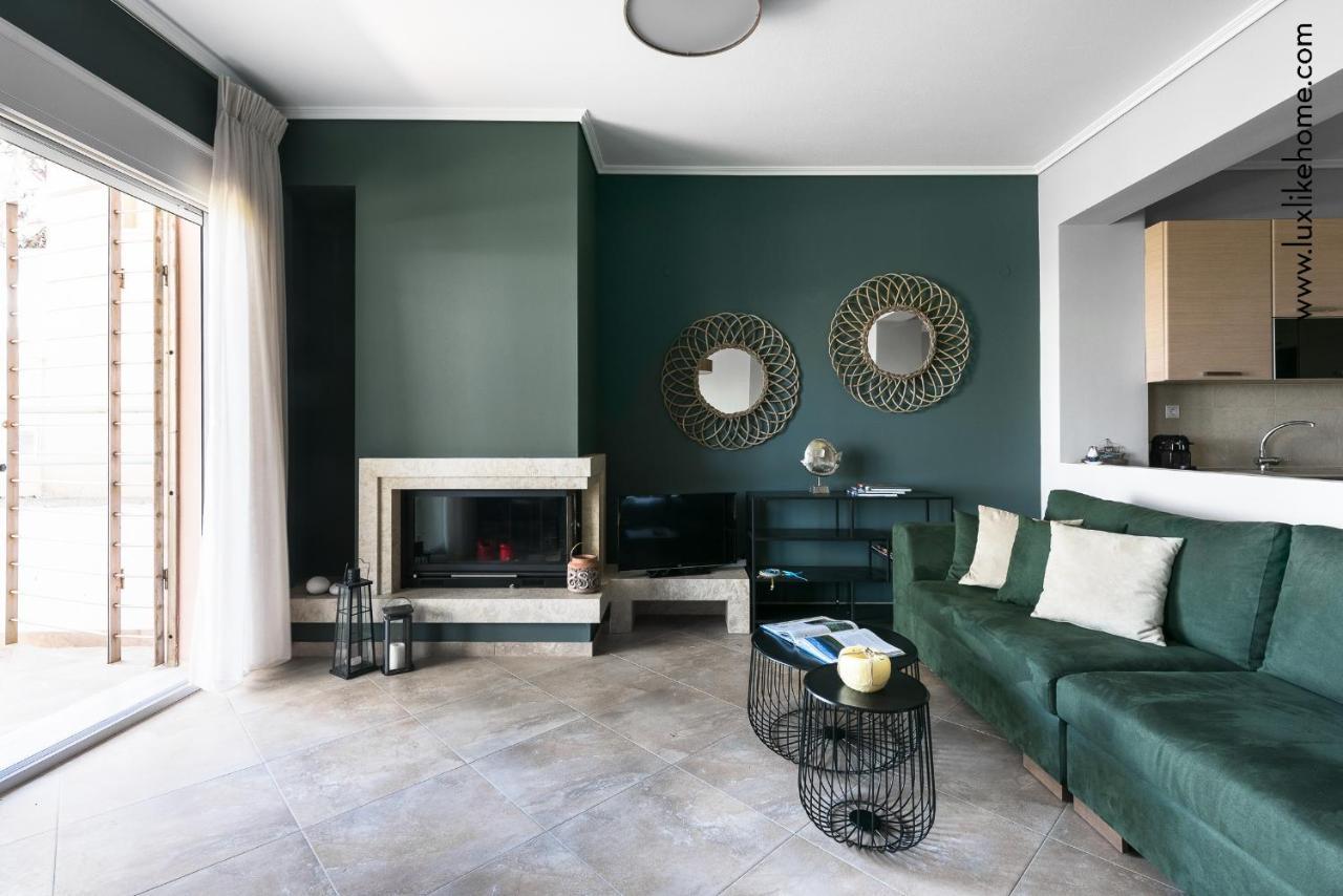 #Luxlikehome - Mediterranee Beachfront Summer House Kalyves Polygyrou المظهر الخارجي الصورة