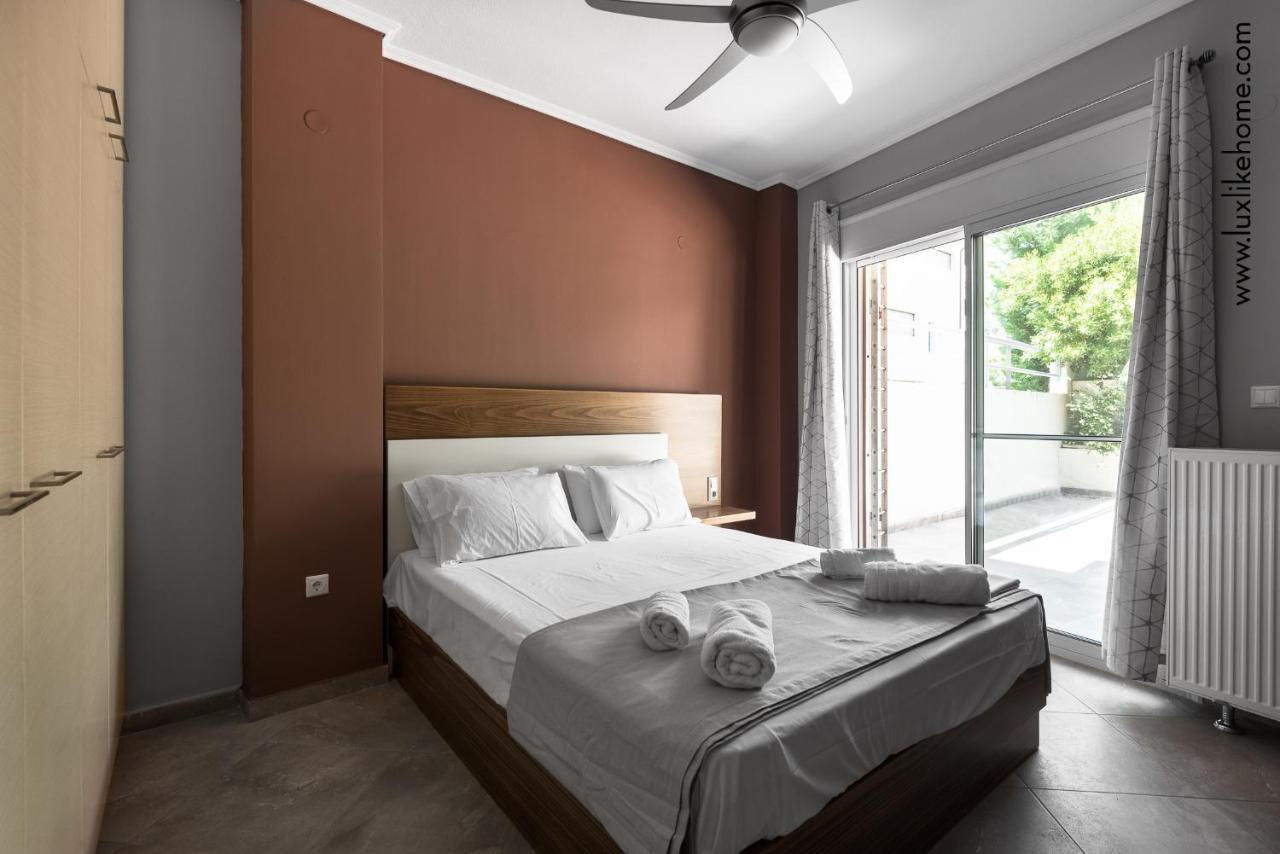 #Luxlikehome - Mediterranee Beachfront Summer House Kalyves Polygyrou المظهر الخارجي الصورة