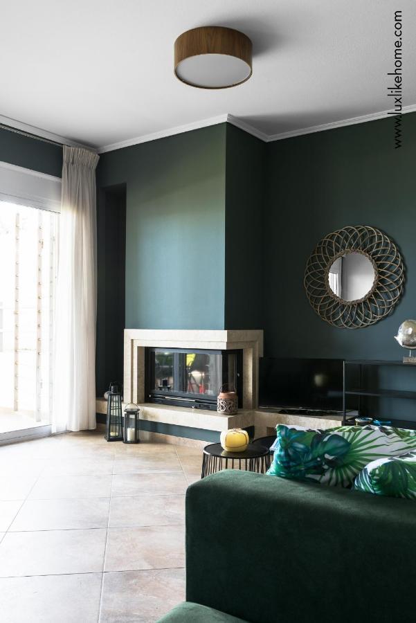 #Luxlikehome - Mediterranee Beachfront Summer House Kalyves Polygyrou المظهر الخارجي الصورة